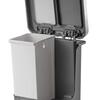 Papelera Doble Pedal 10+10L Blanco y Gris EKO Hana Recycle